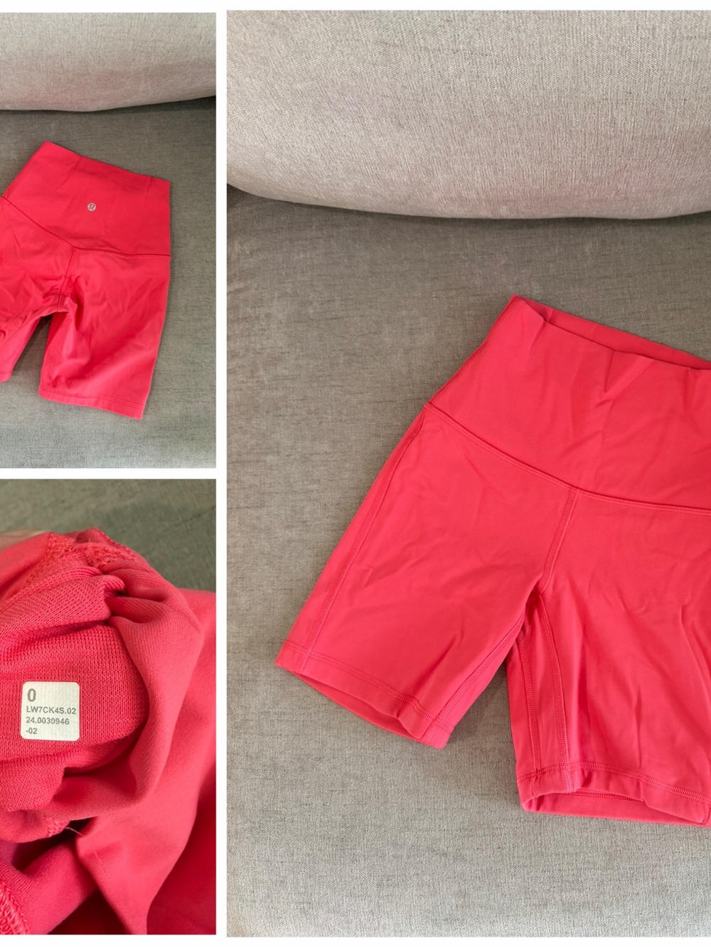 lululemon athletica High-Rise Coral Pink Bike Shorts